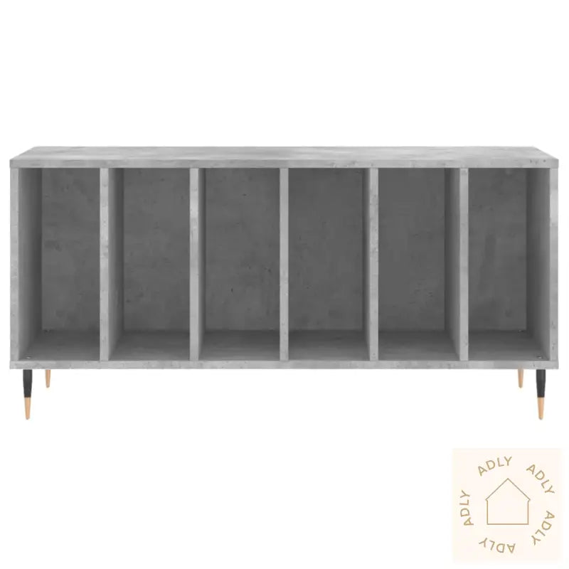 Hifi-Benk Betonggrå 100X38X48 Cm Konstruert Tre