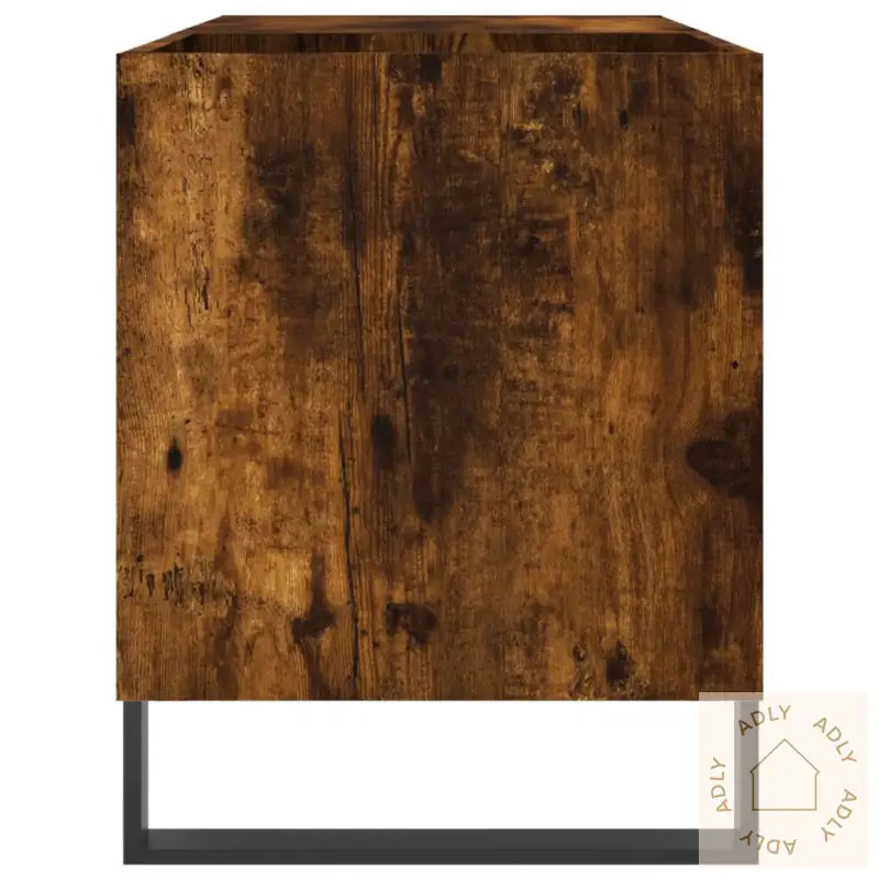Hifi-Benk Røkt Eik 85X38X48 Cm Konstruert Tre