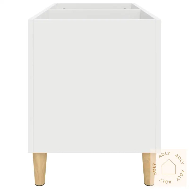 Hifi-Benk Hvit 74,5X38X48 Cm Konstruert Tre