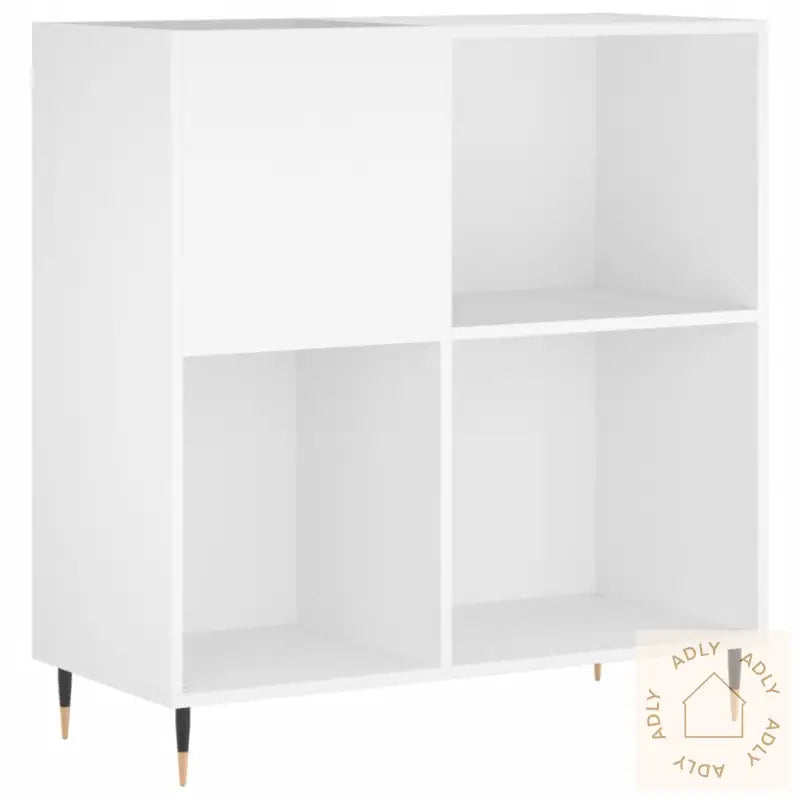 Hifi-Benk Hvit 84,5X38X89 Cm Konstruert Tre