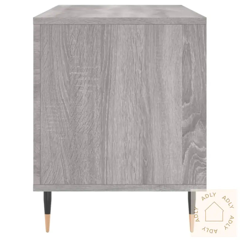 Hifi-Benk Grå Sonoma 100X38X48 Cm Konstruert Tre