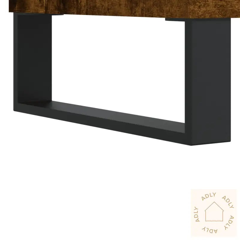 Hifi-Benk Røkt Eik 100X38X48 Cm Konstruert Tre