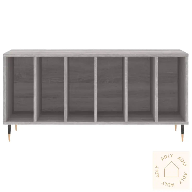 Hifi-Benk Grå Sonoma 100X38X48 Cm Konstruert Tre