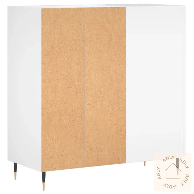 Hifi-Benk Hvit 84,5X38X89 Cm Konstruert Tre