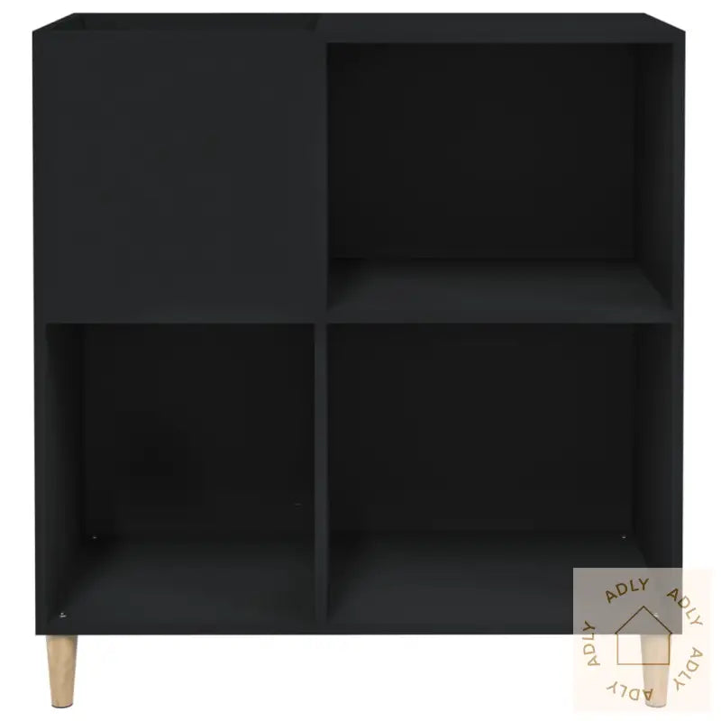 Hifi-Benk Svart 84,5X38X89 Cm Konstruert Tre