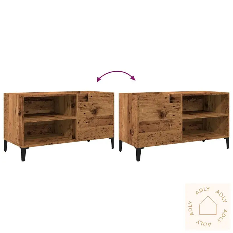 Plateskap Gammelt Tre 84,5X38X48 Cm Konstruert Tre