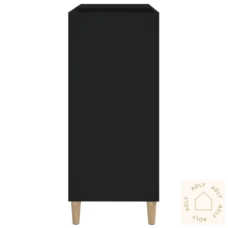 Hifi-Benk Svart 84,5X38X89 Cm Konstruert Tre