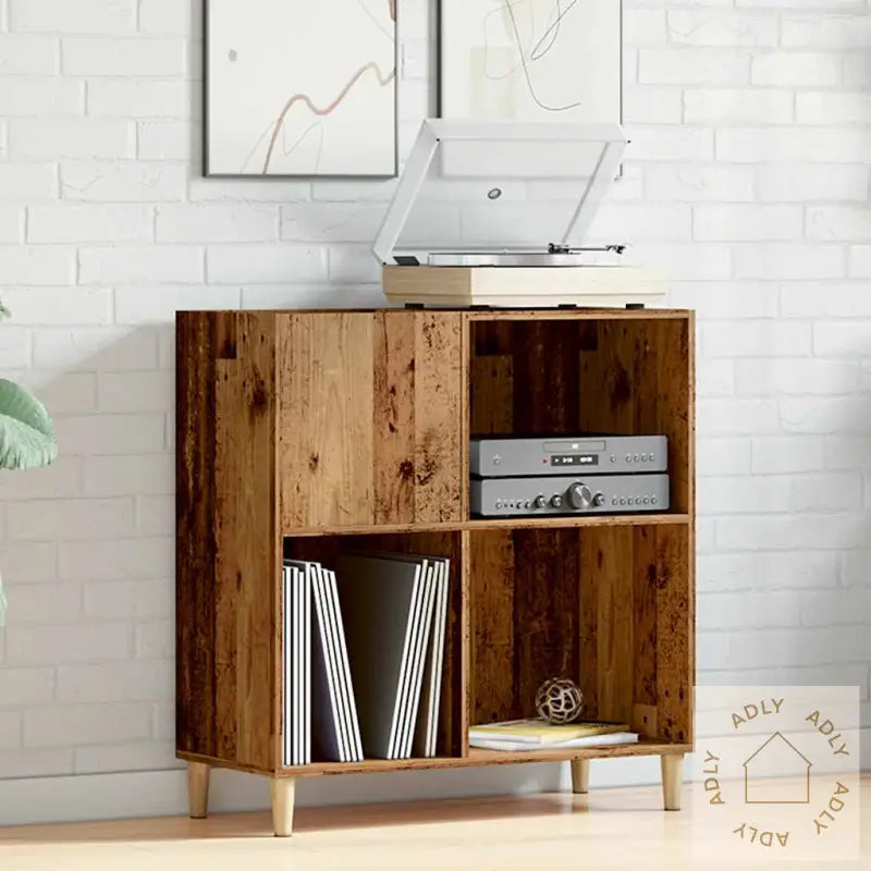 Plateskap Gammelt Tre 84,5X38X89 Cm Konstruert Tre