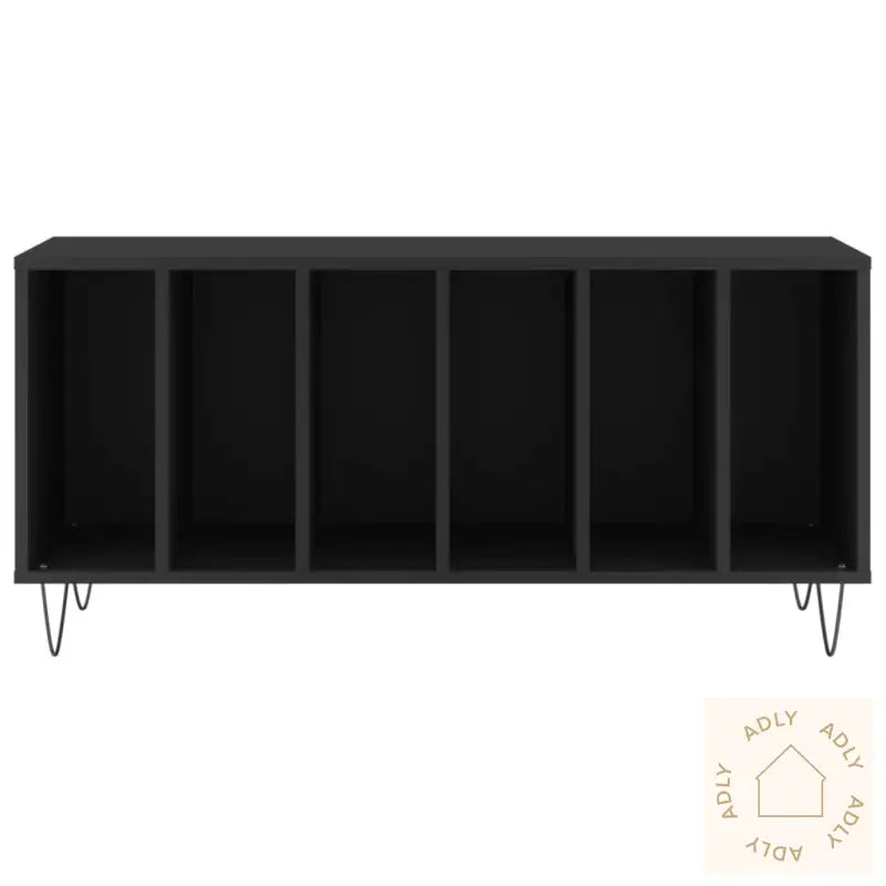 Hifi-Benk Svart 100X38X48 Cm Konstruert Tre