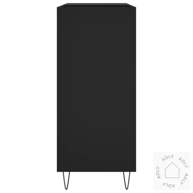 Hifi-Benk Svart 84,5X38X89 Cm Konstruert Tre