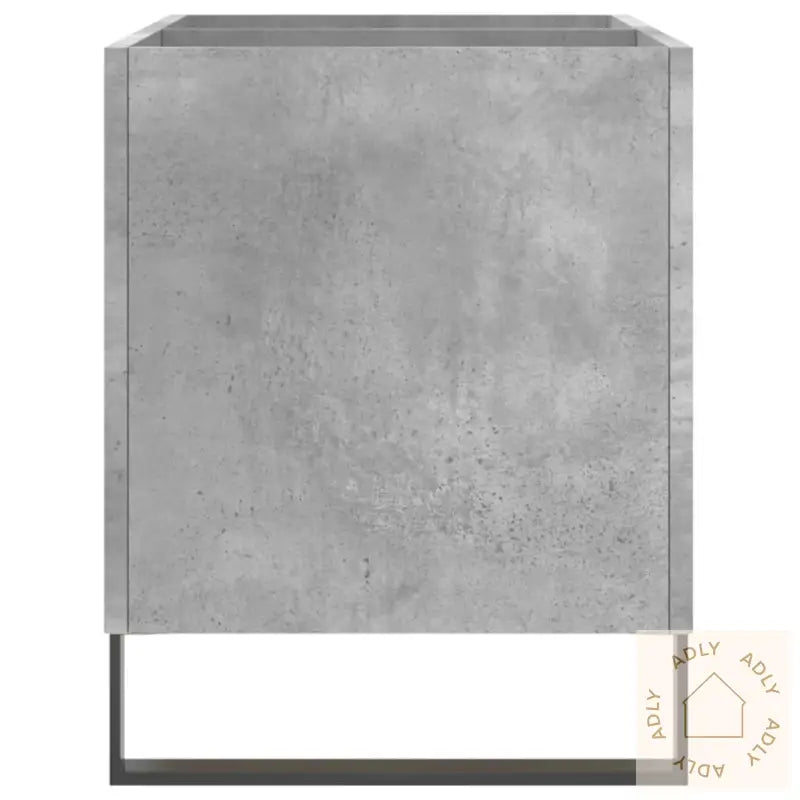 Hifi-Benk Betonggrå 74,5X38X48 Cm Konstruert Tre