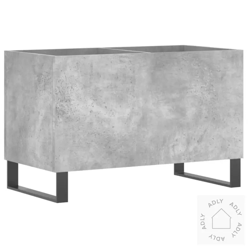 Hifi-Benk Betonggrå 74,5X38X48 Cm Konstruert Tre