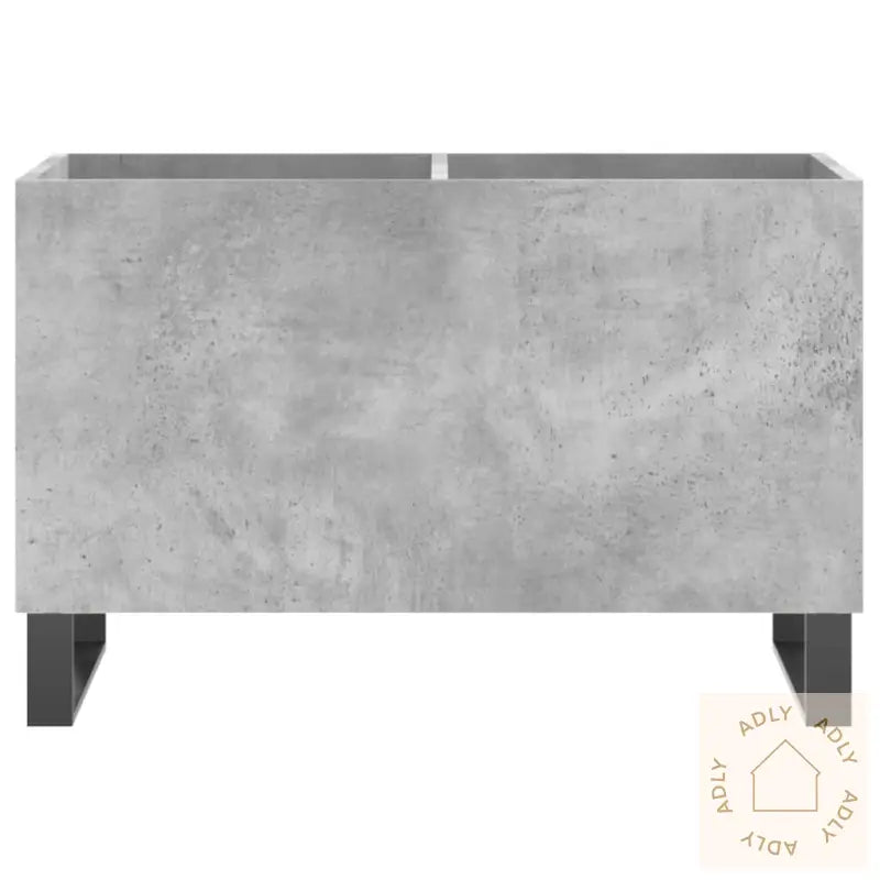 Hifi-Benk Betonggrå 74,5X38X48 Cm Konstruert Tre