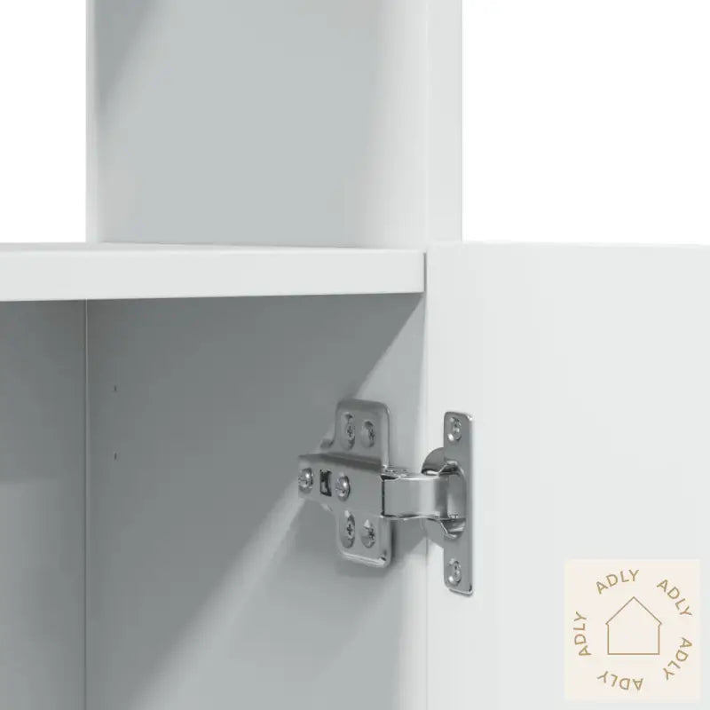 Highboard Hvit 63X33X180 Cm Konstruert Tre