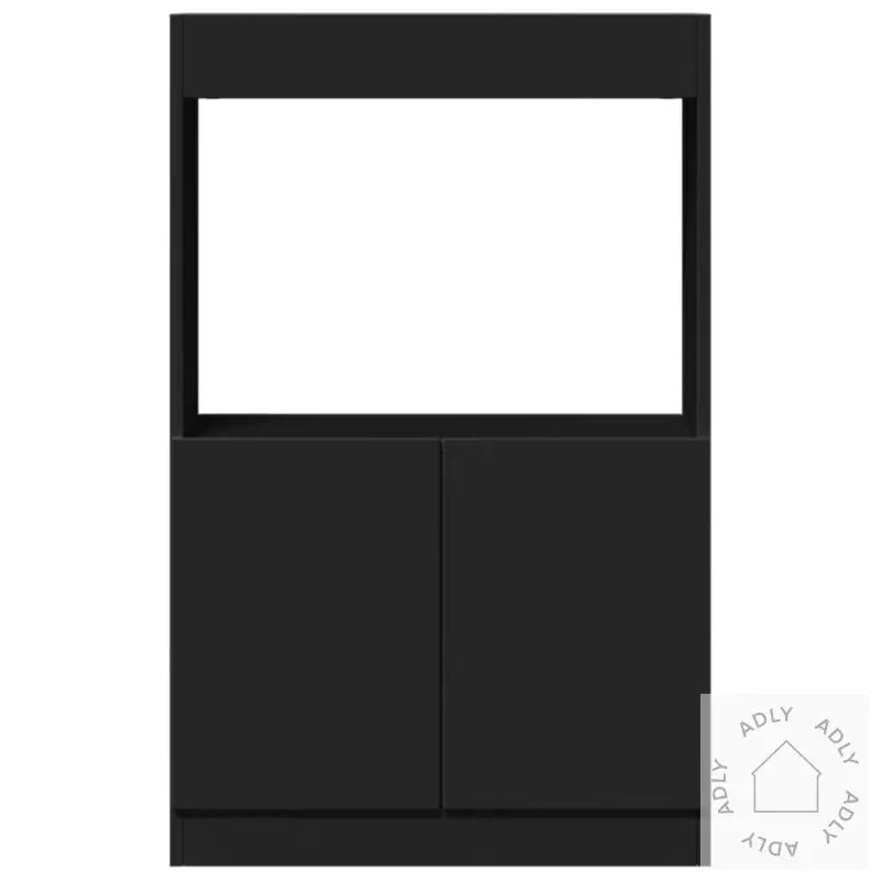 Highboard Svart 63X33X100 Cm Konstruert Tre
