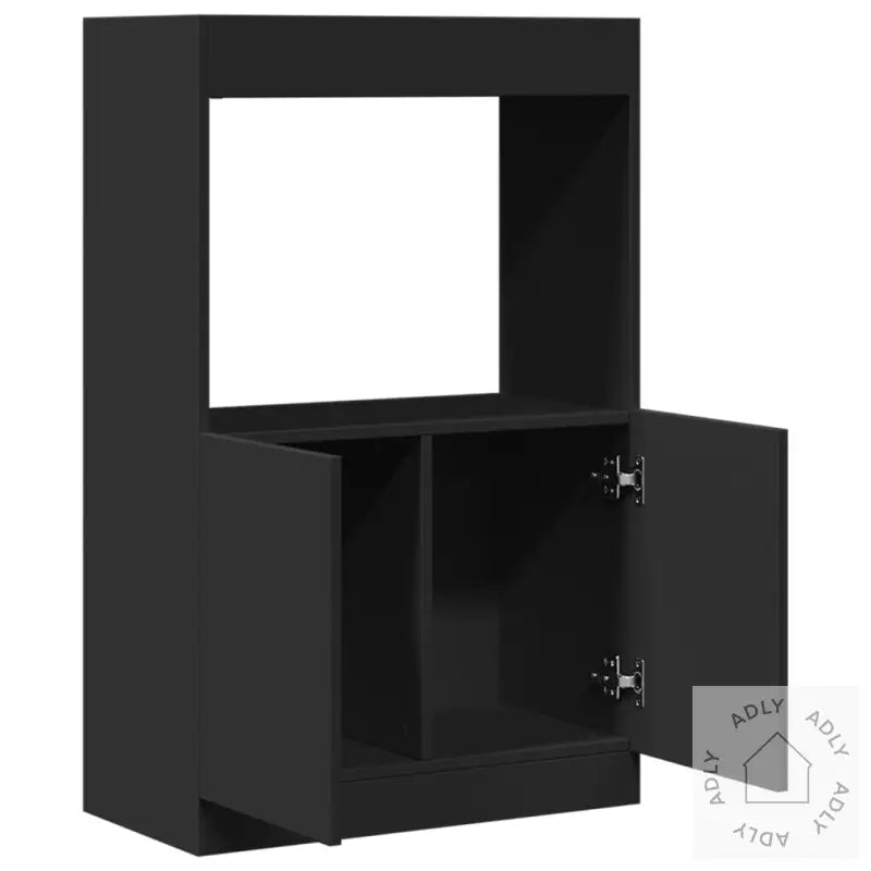 Highboard Svart 63X33X100 Cm Konstruert Tre