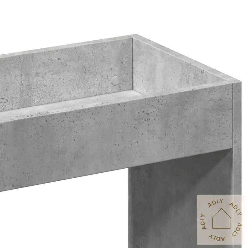 Highboard Betonggrå 92X33X180 Cm Konstruert Tre