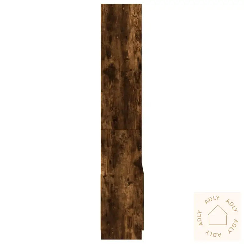 Highboard Røkt Eik 63X33X180 Cm Konstruert Tre
