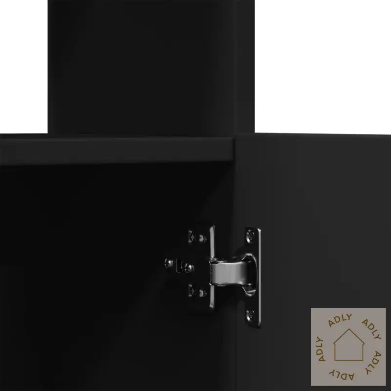 Highboard Svart 63X33X180 Cm Konstruert Tre