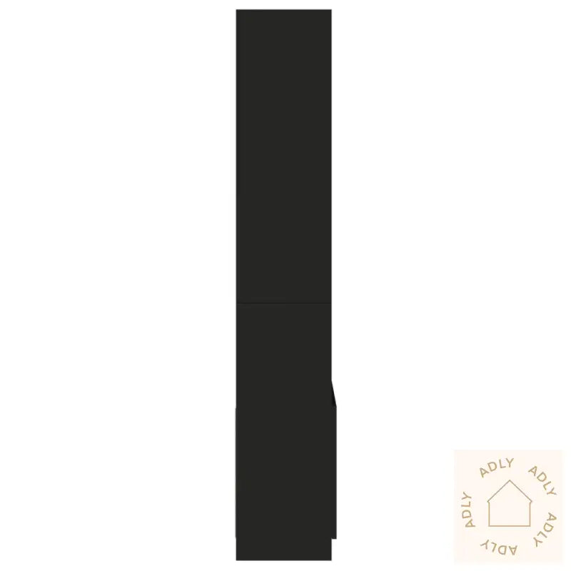 Highboard Svart 63X33X180 Cm Konstruert Tre