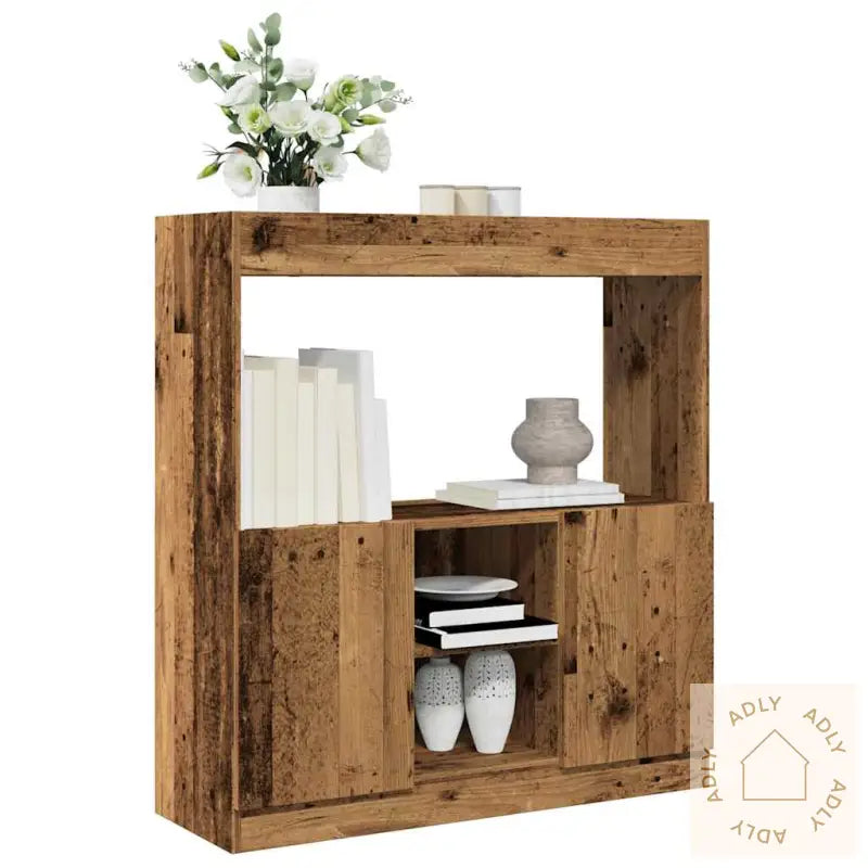 Highboard Gammelt Tre 92X33X100 Cm Konstruert Tre