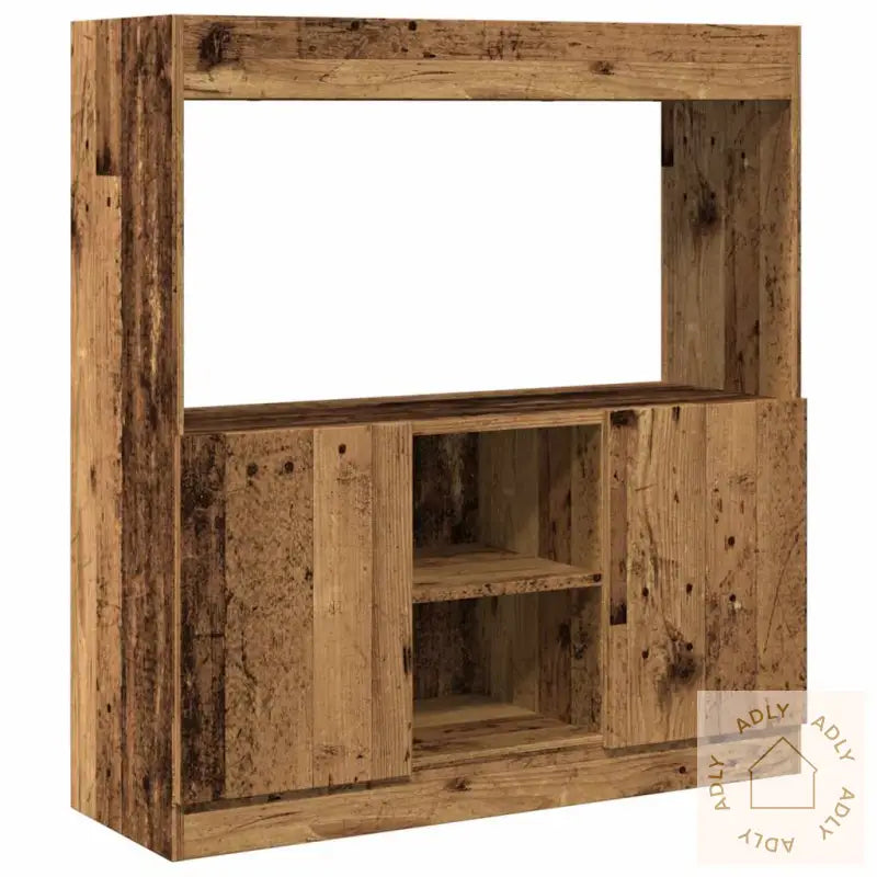 Highboard Gammelt Tre 92X33X100 Cm Konstruert Tre