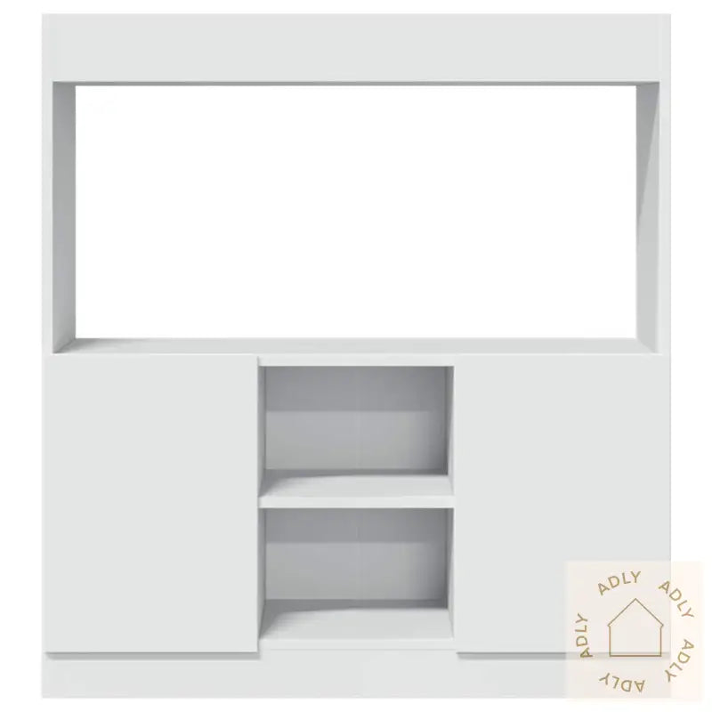 Highboard Hvit 92X33X100 Cm Konstruert Tre