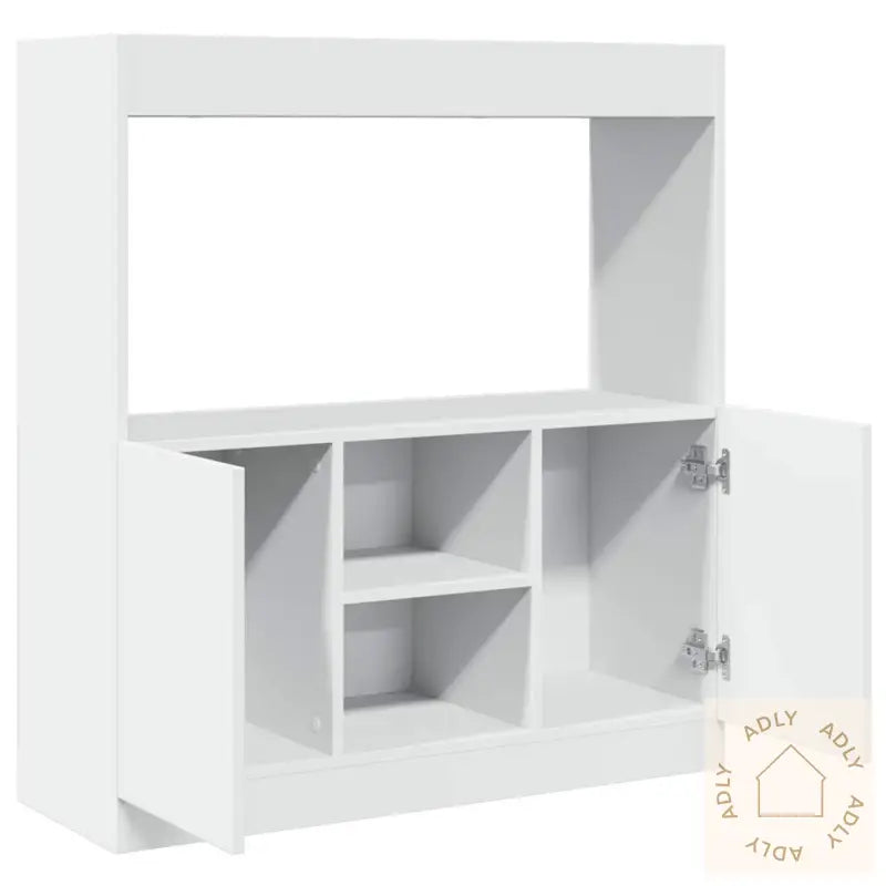Highboard Hvit 92X33X100 Cm Konstruert Tre