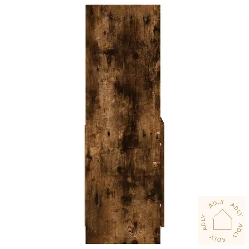Highboard Røkt Eik 92X33X100 Cm Konstruert Tre