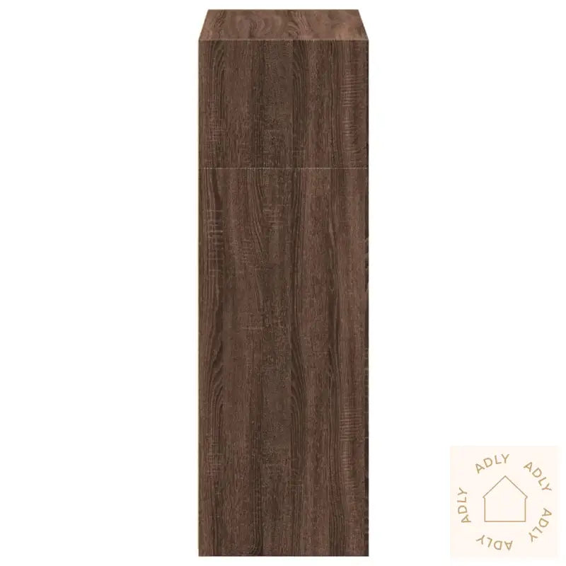 Hylle Brun Eik 70X41X124 Cm Konstruert Tre