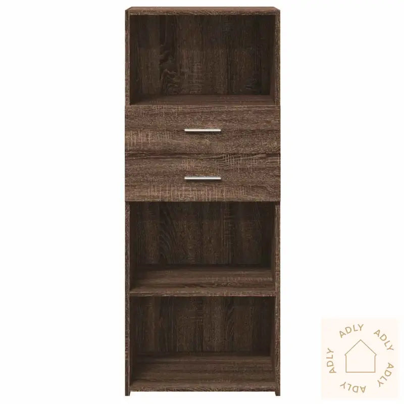 Hylle Brun Eik 50X42,5X124 Cm Konstruert Tre