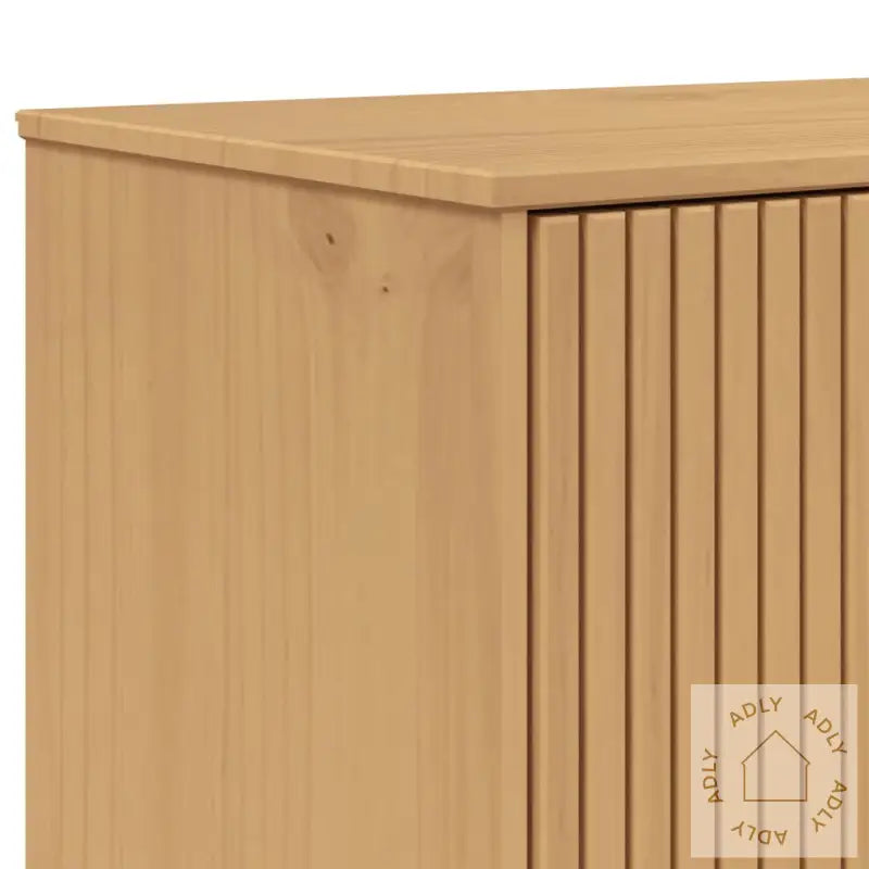Highboard Olden Grå Og Brun 85X43X125 Cm Heltre Furu