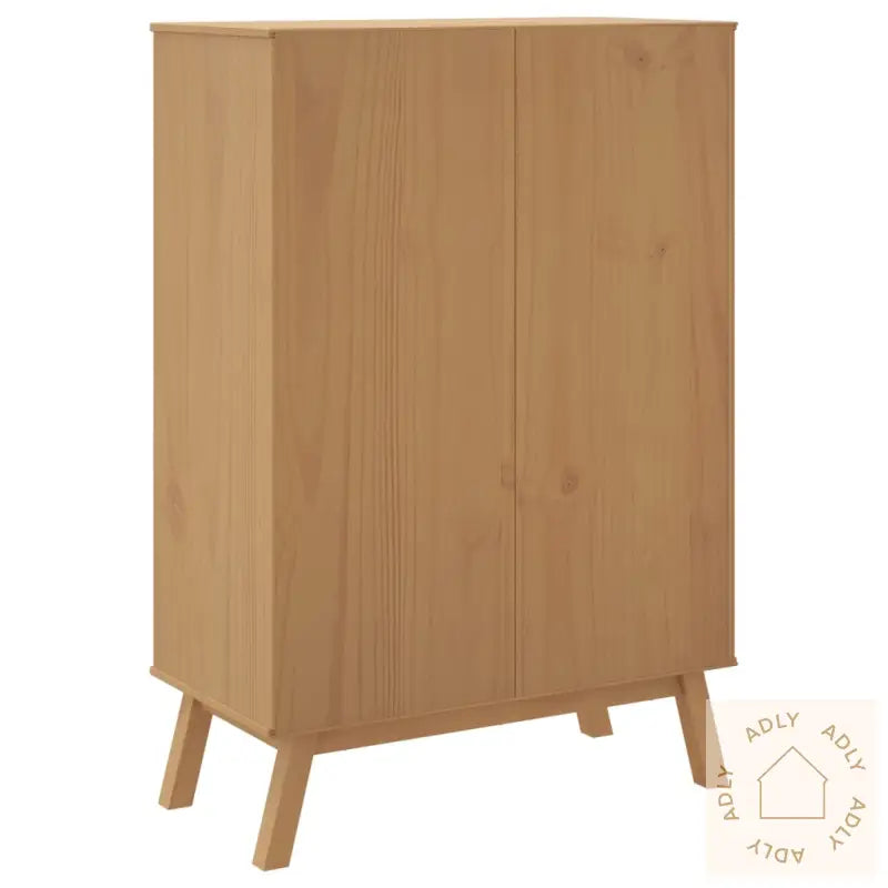 Highboard Olden Grå Og Brun 85X43X125 Cm Heltre Furu
