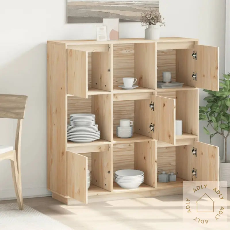 Highboard 110,5X35X117 Cm Heltre Furu