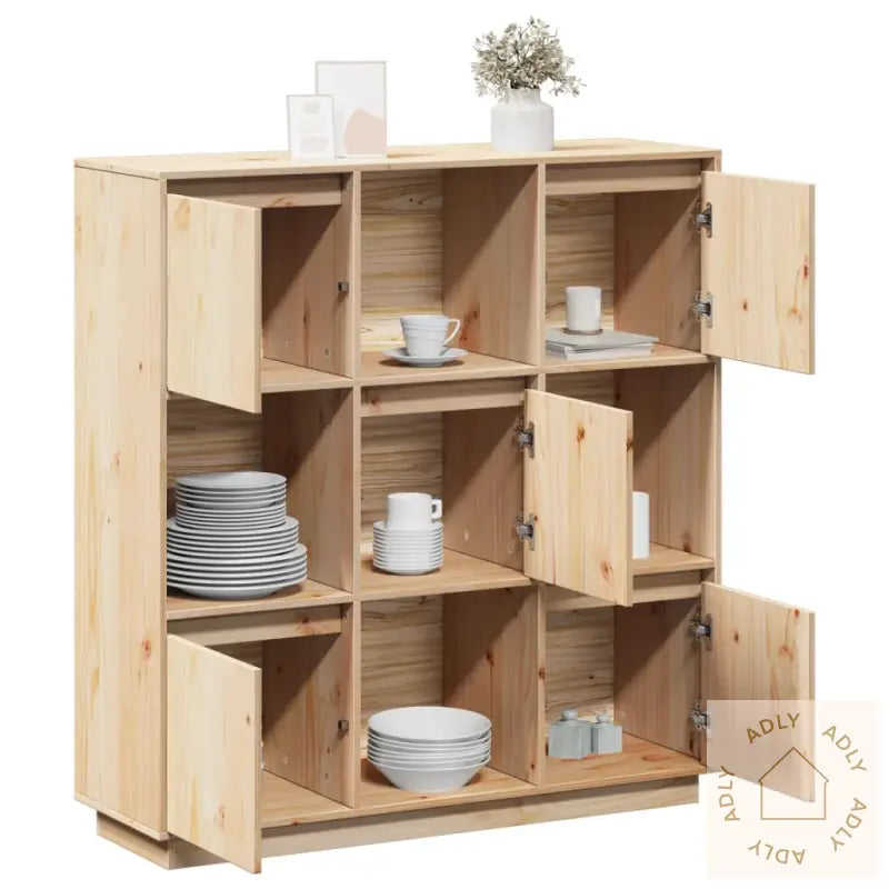 Highboard 110,5X35X117 Cm Heltre Furu