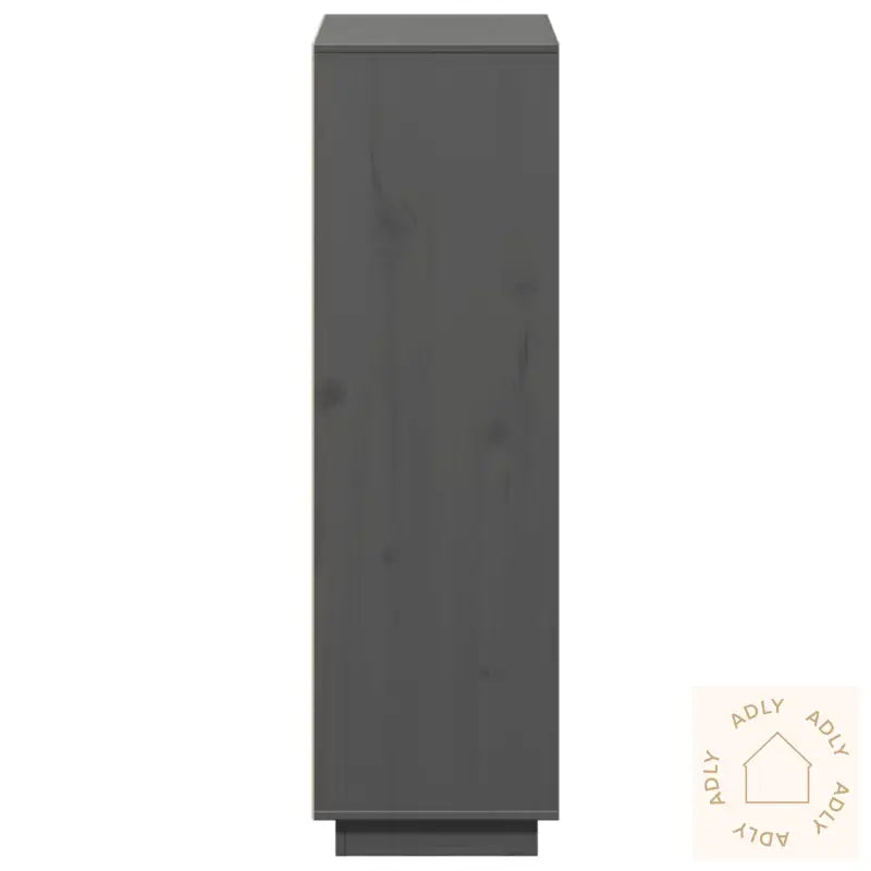 Highboard Grå 110,5X35X117 Cm Heltre Furu
