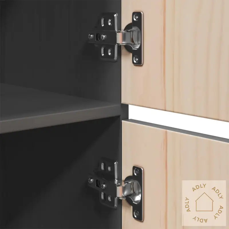 Highboard Grå 34X40X108,5 Cm Heltre Furu