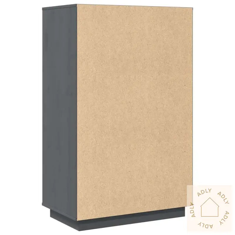 Highboard Grå 67X40X108,5 Cm Heltre Furu