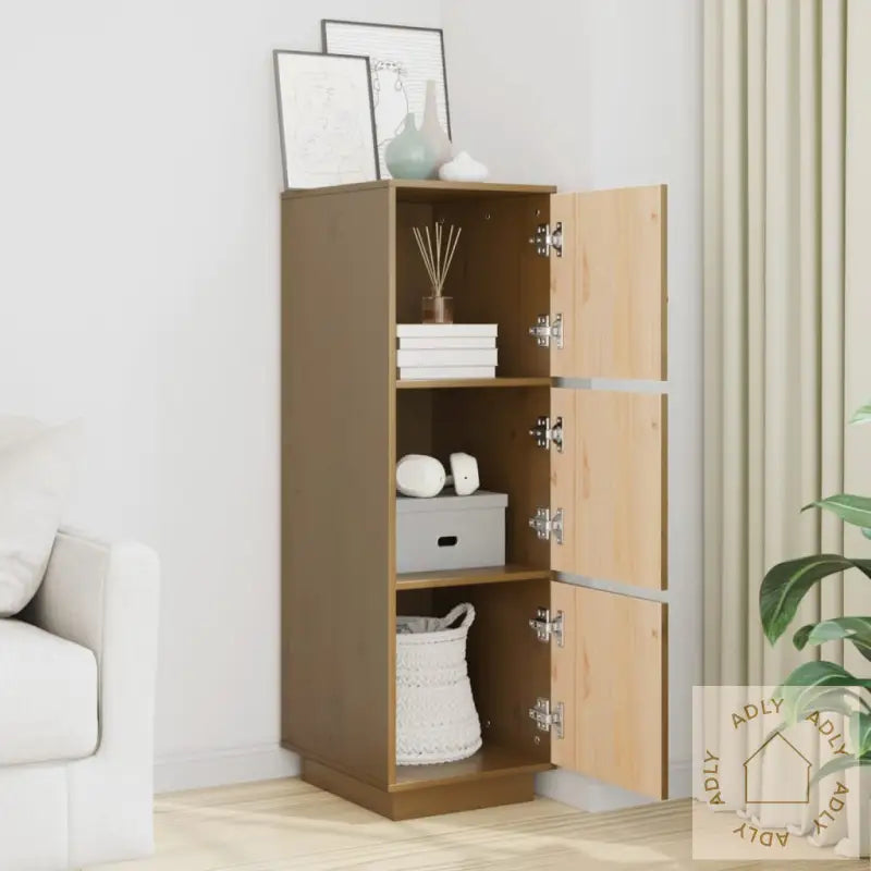 Highboard Honningbrun 34X40X108,5 Cm Heltre Furu