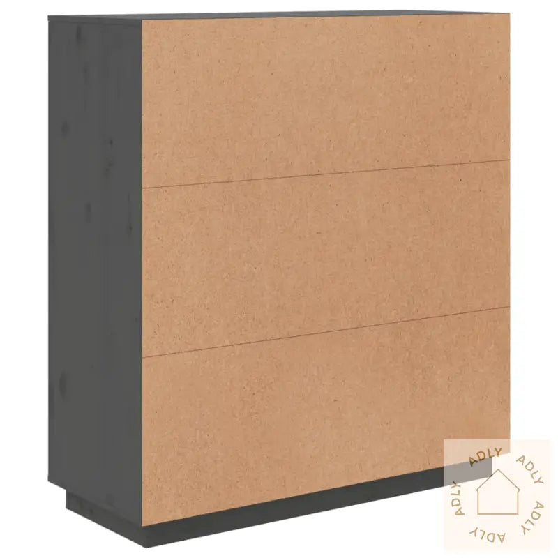 Highboard Grå 100X40X108,5 Cm Heltre Furu