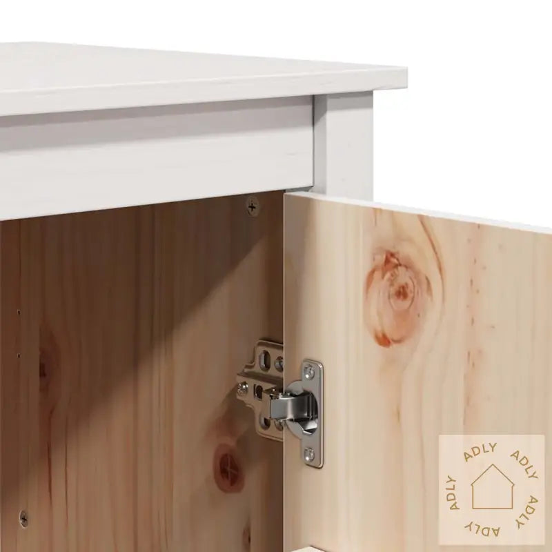 Highboard Hvit 83X41,5X100 Cm Heltre Furu