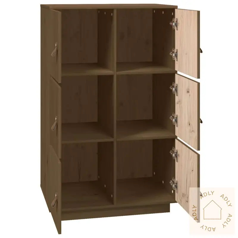 Highboard Honningbrun 67X40X108,5 Cm Heltre Furu