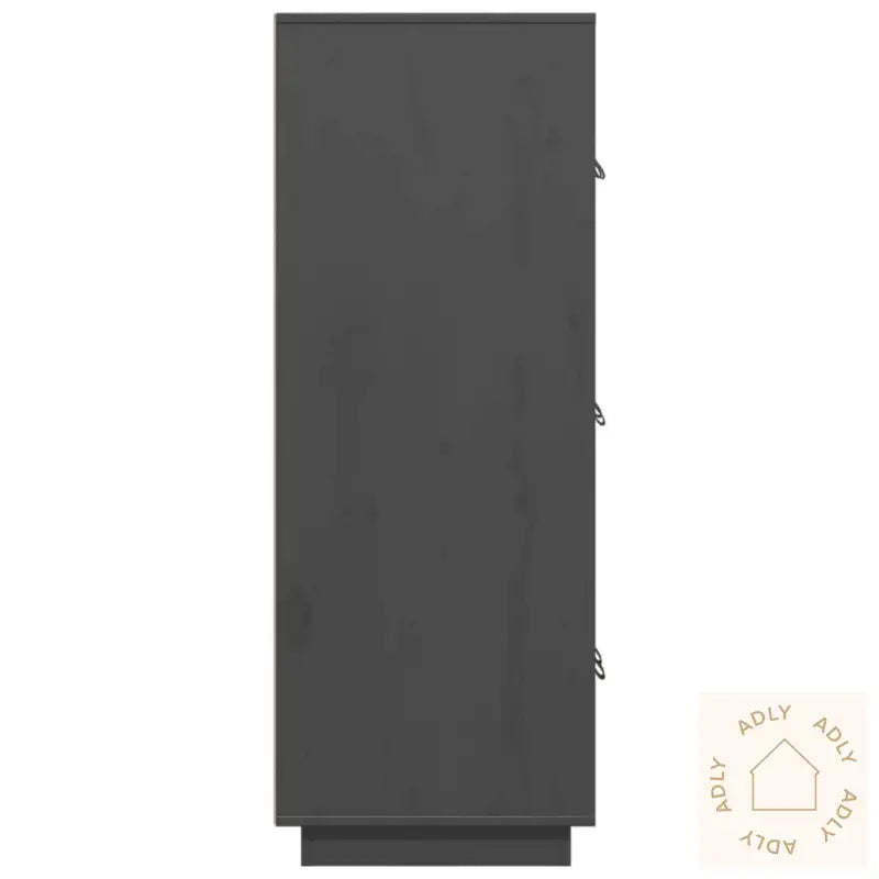 Highboard Grå 67X40X108,5 Cm Heltre Furu