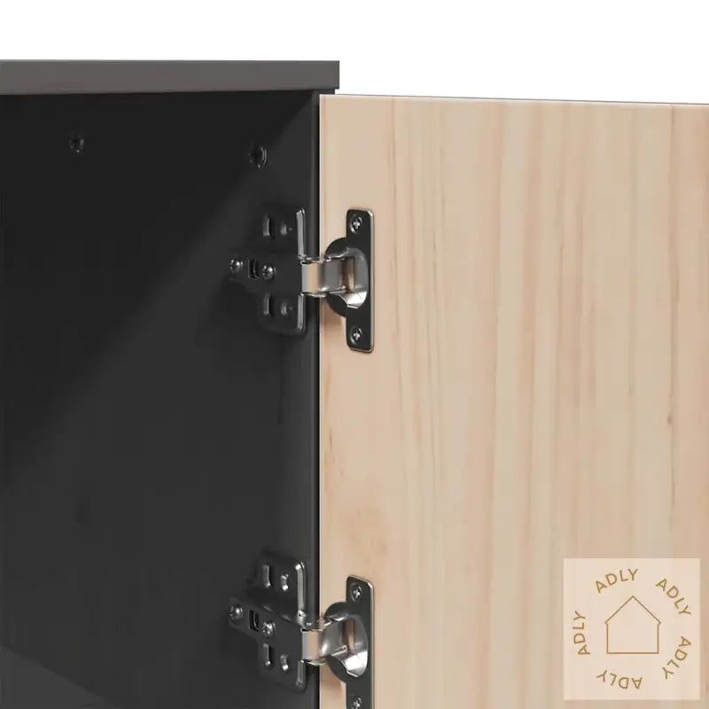 Highboard Grå 67X40X108,5 Cm Heltre Furu