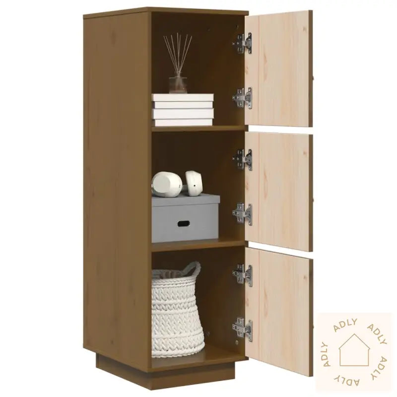 Highboard Honningbrun 34X40X108,5 Cm Heltre Furu