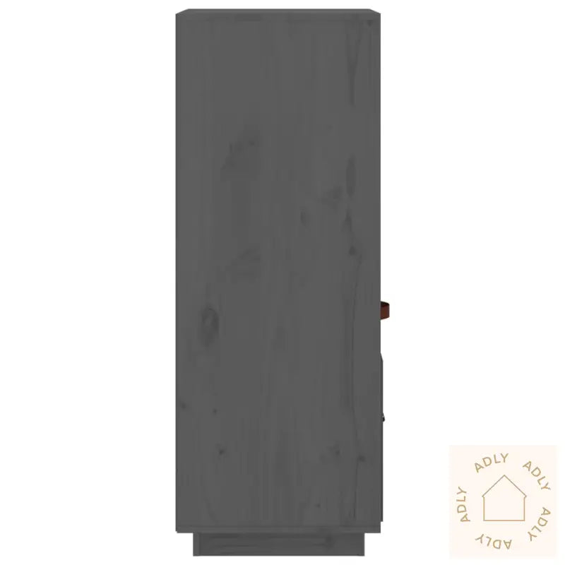 Highboard Grå 34X40X108,5 Cm Heltre Furu