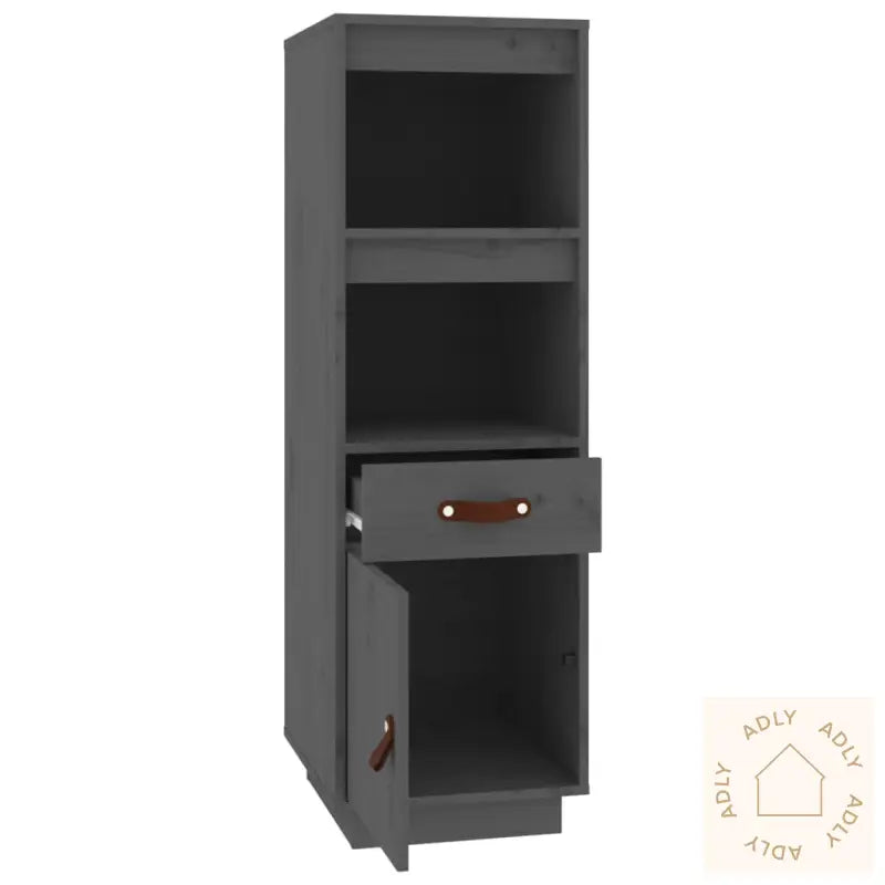 Highboard Grå 34X40X108,5 Cm Heltre Furu