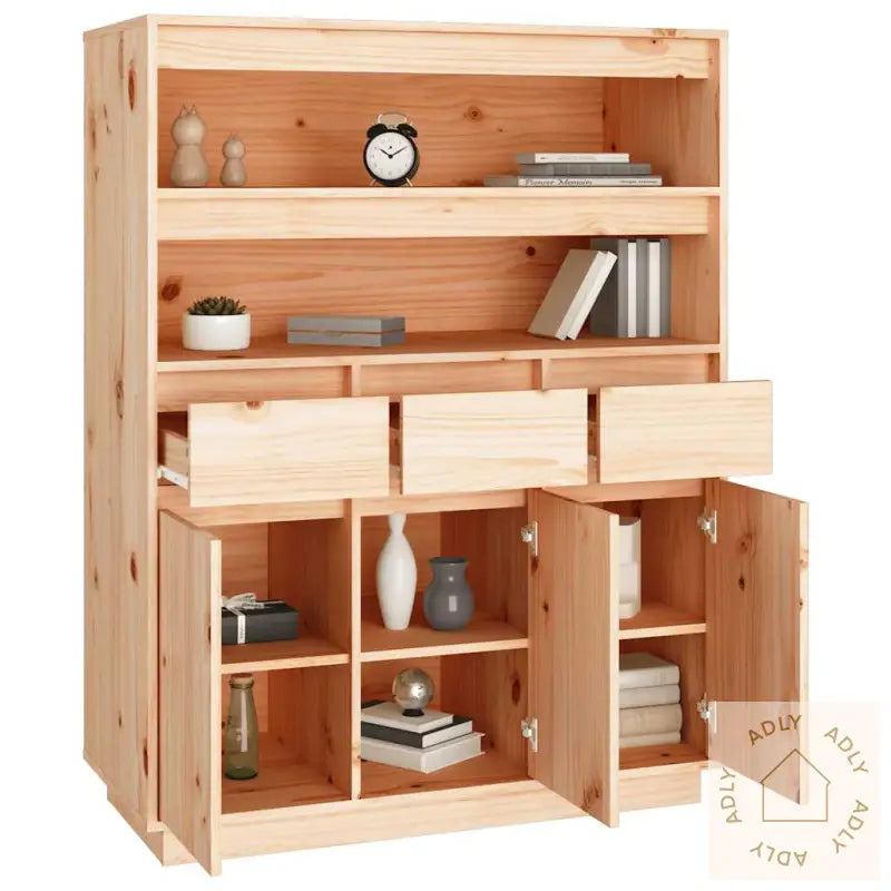 Highboard 89X40X116,5 Cm Heltre Furu