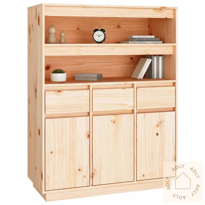 Highboard 89X40X116,5 Cm Heltre Furu