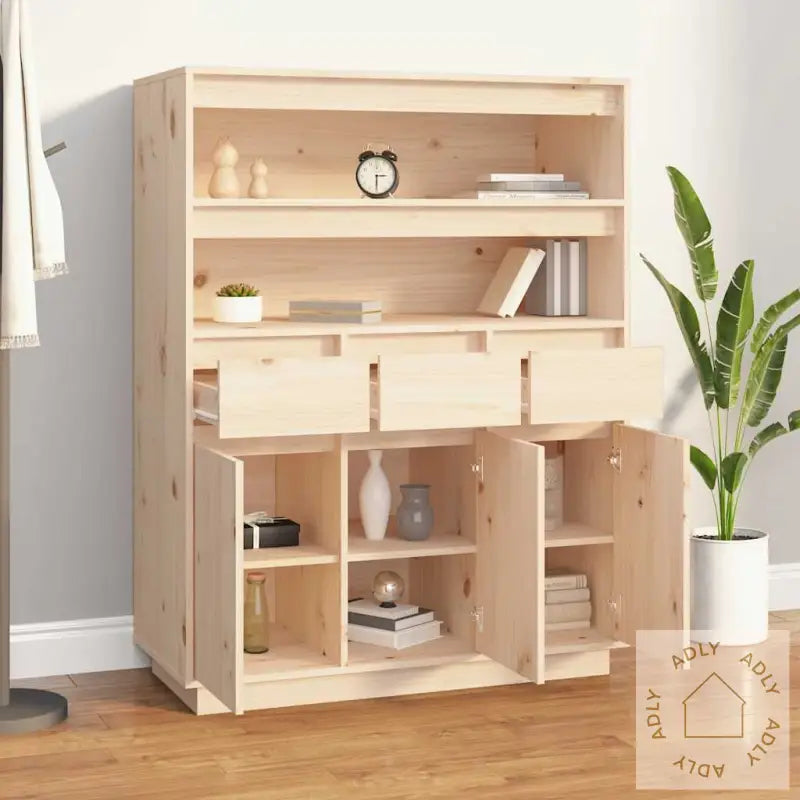 Highboard 89X40X116,5 Cm Heltre Furu